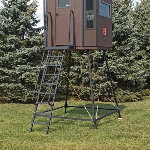 Metal Tower Stand w/ Entry Platform & Ladder